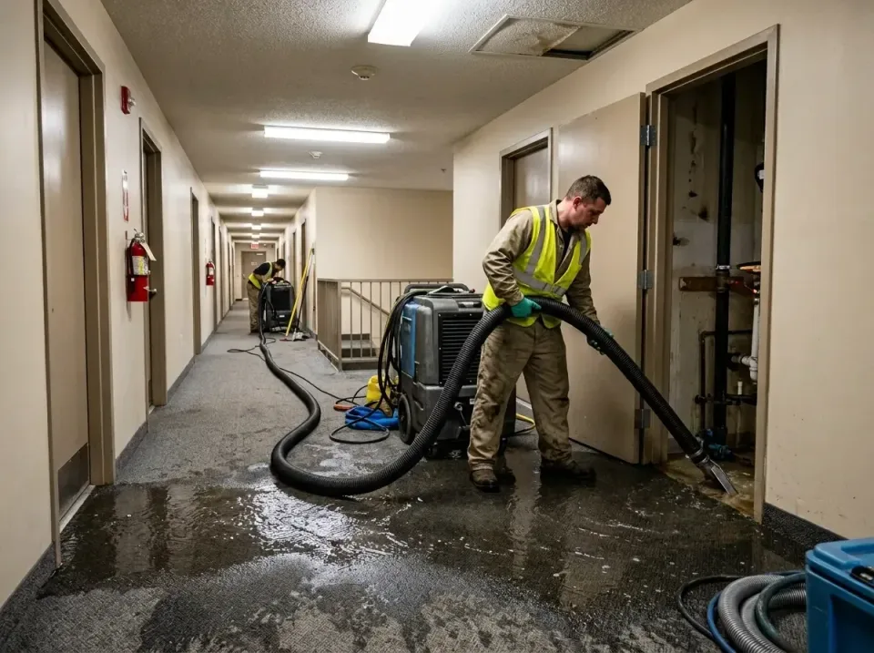 multi-unit-apartment-hallway-f-005 — frequently asked questions, Emergency Burst Pipe Water Extraction & Removal in Temperan…